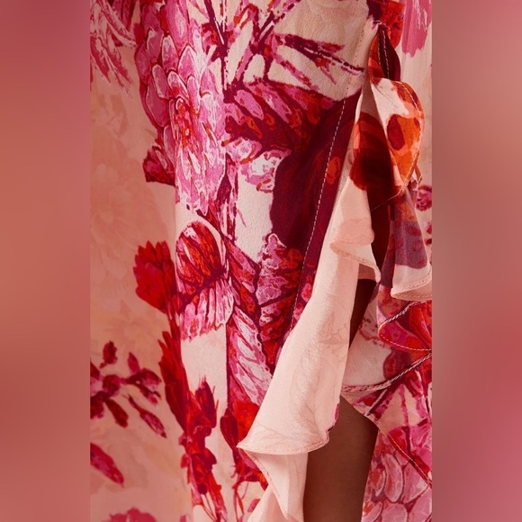 NWT Hemant & Nandita Dali Bohemian Floral Elegant Kaftan Maxi Dress Size Medium - Picture 7 of 14